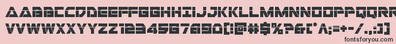 Libertyislandlaser Font – Black Fonts on Pink Background