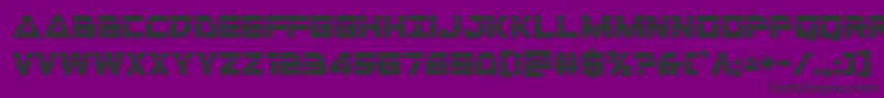 Libertyislandlaser Font – Black Fonts on Purple Background