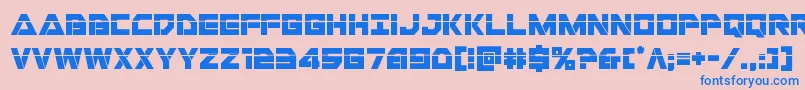 Libertyislandlaser Font – Blue Fonts on Pink Background