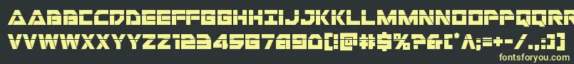 Libertyislandlaser Font – Yellow Fonts on Black Background