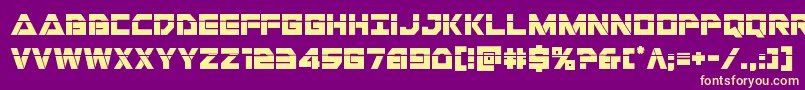 Libertyislandlaser Font – Yellow Fonts on Purple Background