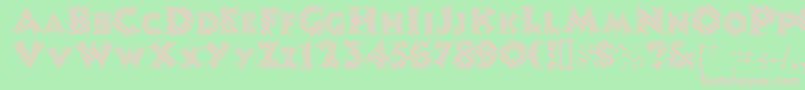 Candystripe Font – Pink Fonts on Green Background