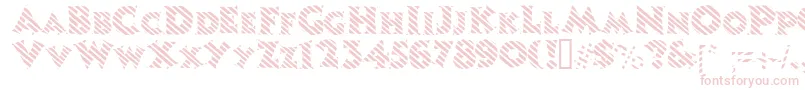 Candystripe Font – Pink Fonts on White Background