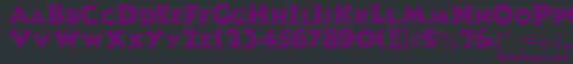 Candystripe Font – Purple Fonts on Black Background