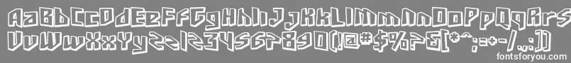 Sfjunkcultureshaded Font – White Fonts on Gray Background