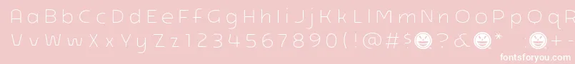 Arb218NbFinishedFreewareBd Font – White Fonts on Pink Background