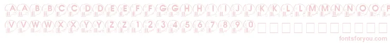 Whatposs Font – Pink Fonts on White Background