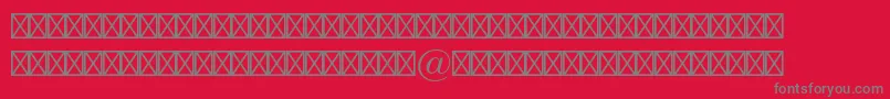 Europeanpistd4 Font – Gray Fonts on Red Background