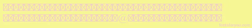Europeanpistd4 Font – Pink Fonts on Yellow Background