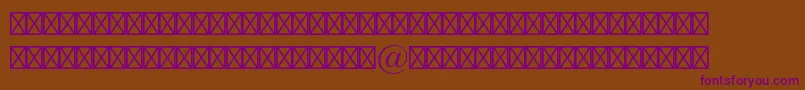 Europeanpistd4 Font – Purple Fonts on Brown Background