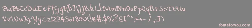 Valleyforgel Font – Pink Fonts on Gray Background