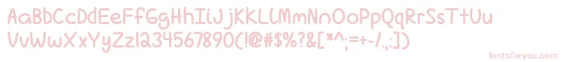LoveIsComplicatedAgainBoldTtf Font – Pink Fonts on White Background
