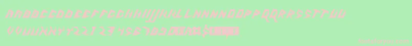 5zlash Font – Pink Fonts on Green Background