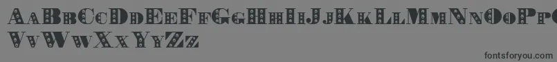 Rechnung-Schriftart – Schwarze Schriften auf grauem Hintergrund