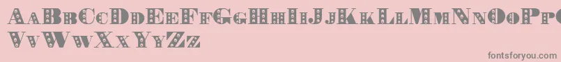 Rechnung Font – Gray Fonts on Pink Background