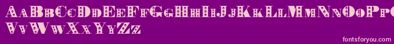 Rechnung Font – Pink Fonts on Purple Background