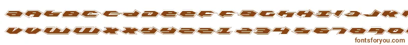 Шрифт Kubrickp – коричневые шрифты на белом фоне