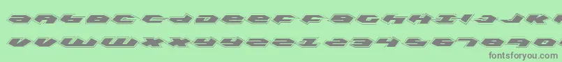 Kubrickp Font – Gray Fonts on Green Background