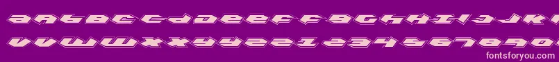 Kubrickp Font – Pink Fonts on Purple Background