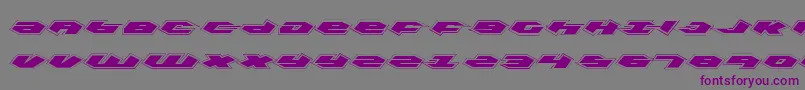 Kubrickp Font – Purple Fonts on Gray Background