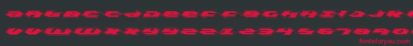 Kubrickp Font – Red Fonts on Black Background