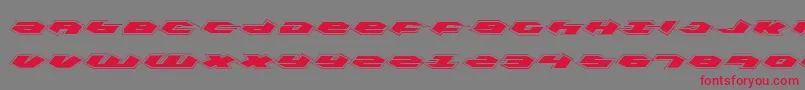 Kubrickp Font – Red Fonts on Gray Background