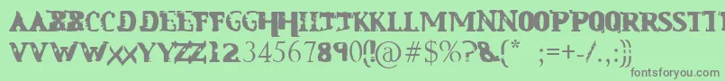 Msi Font – Gray Fonts on Green Background