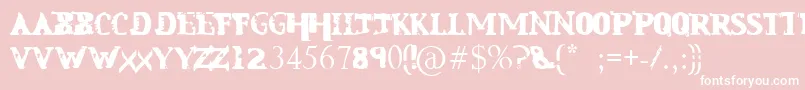 Msi Font – White Fonts on Pink Background