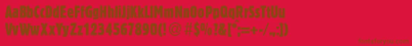 En savoir plus sur la police BlossumecondbNormal Police BlossumecondbNormal – polices brunes sur fond rouge