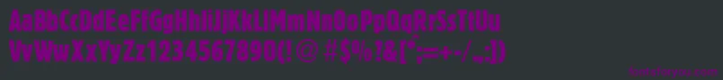 BlossumecondbNormal Font – Purple Fonts on Black Background