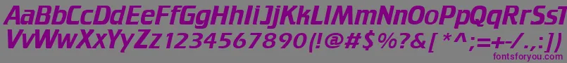 Federationcrille Font – Purple Fonts on Gray Background