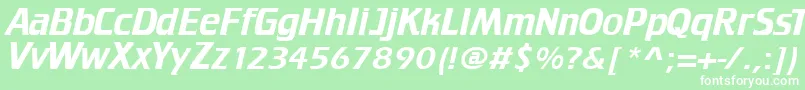 Federationcrille Font – White Fonts on Green Background