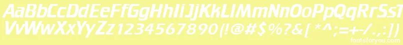 Federationcrille Font – White Fonts on Yellow Background