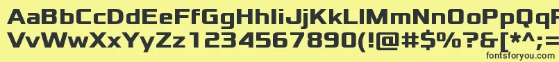 XoloniumBold Font – Black Fonts on Yellow Background