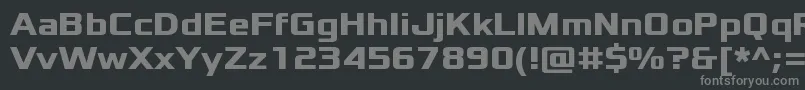 XoloniumBold Font – Gray Fonts on Black Background