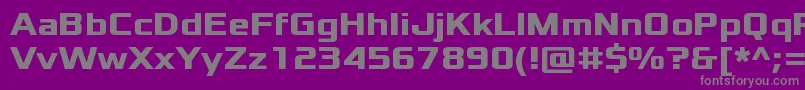 XoloniumBold-Schriftart – Graue Schriften auf violettem Hintergrund