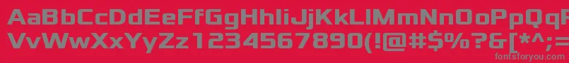 XoloniumBold Font – Gray Fonts on Red Background