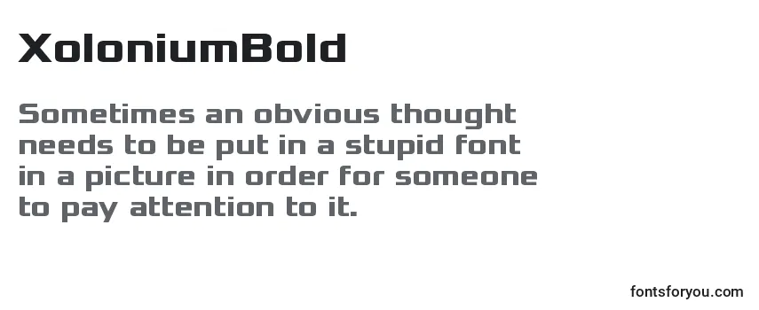 Шрифт XoloniumBold