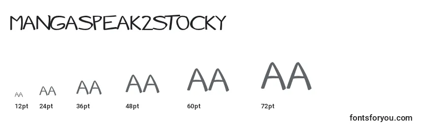 MangaSpeak2Stocky Font Sizes