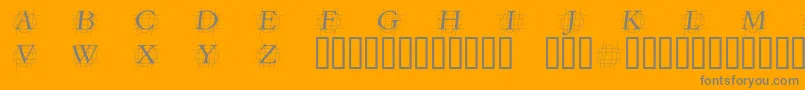 GrafobliqueItalic Font – Gray Fonts on Orange Background