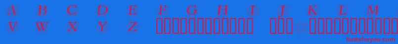 fuente GrafobliqueItalic – Fuentes Rojas Sobre Fondo Azul