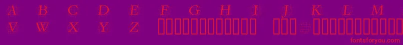 GrafobliqueItalic Font – Red Fonts on Purple Background