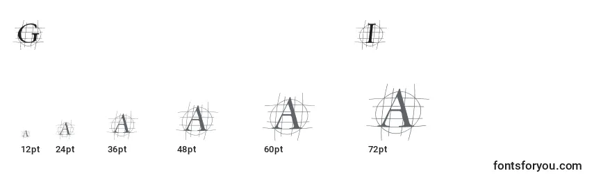 GrafobliqueItalic Font Sizes