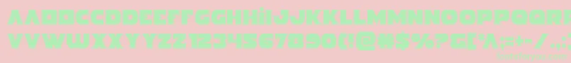 Indigodemoncond Font – Green Fonts on Pink Background