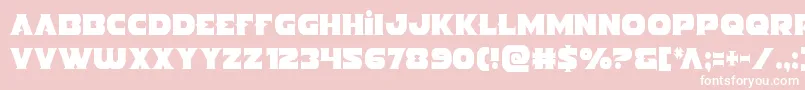 Indigodemoncond Font – White Fonts on Pink Background