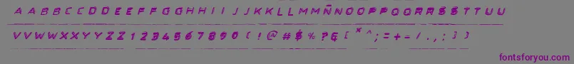 Secretfilesi-Schriftart – Violette Schriften auf grauem Hintergrund