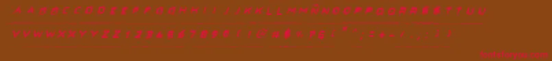 Secretfilesi Font – Red Fonts on Brown Background