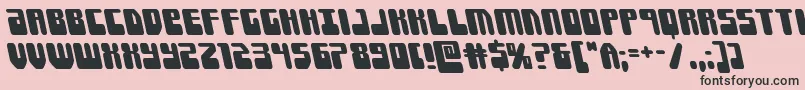 Forcemajeureleft Font – Black Fonts on Pink Background