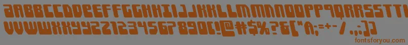 Forcemajeureleft Font – Brown Fonts on Gray Background