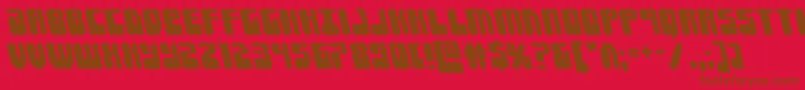 Forcemajeureleft Font – Brown Fonts on Red Background
